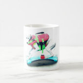 Bohnen die Whippet #surfingwhippets Tasse (Mittel)