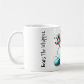 Bohnen die Whippet #surfingwhippets Tasse (Links)