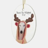 Bohnen die Whippet Verzierung Keramikornament (Links)