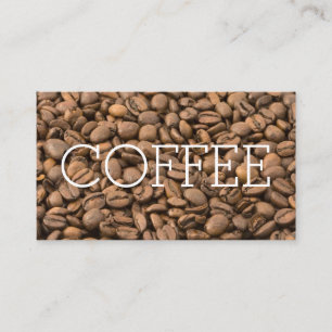 Bohnen-einfache große Wort-Kaffee-Loyalität Treuekarte