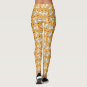 Bohnen, Fleisch, Gemüse und Käse Burrito Leggings (Rückseite)