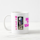 Bohnen-Kaffee-Tasse 11 Unze. Montag/Freitag Kaffeetasse (Links)