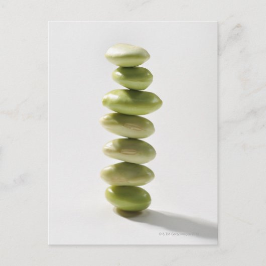 Bohnen, Lebensmittel Postkarte (Vorderseite)