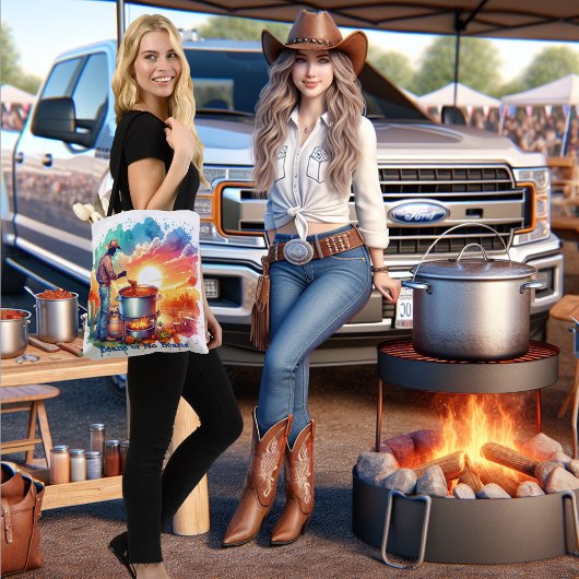 Bohnen oder keine Bohnen Chili Kochen Cowboy 1 Cus Tasche