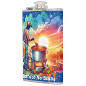 Bohnen oder keine Bohnen Chili Kochen Cowboy 1 Flachmann (Links)