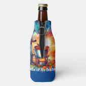 Bohnen oder keine Bohnen Chili Kochen Cowboy 1 Flaschenkühler (Flasche Rückseite)