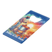 Bohnen oder keine Bohnen Chili Kochen Cowboy 1 Geldbeutel Flaschenöffner (Vorderseite Schrägansicht)