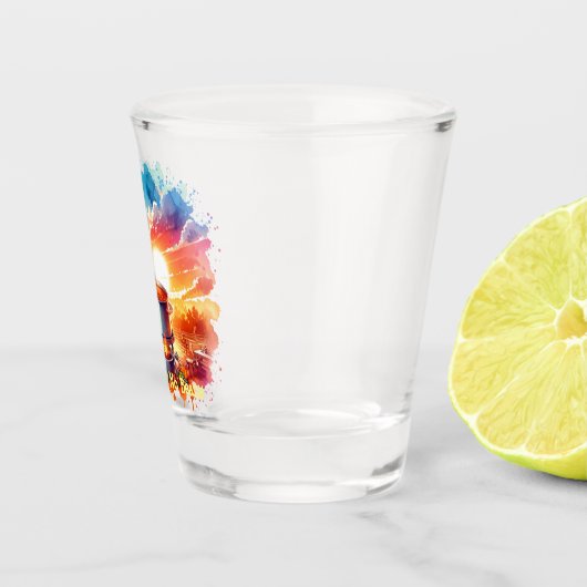 Bohnen oder keine Bohnen Chili Kochen Cowboy 1 Schnapsglas (Rechts)