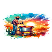 Bohnen oder keine Bohnen Chili Kochen Cowboy 1