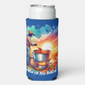 Bohnen oder keine Bohnen Chili Kochen Cowboy 1 Selters Dosenkühler (Seltzer Rückseite)