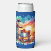 Bohnen oder keine Bohnen Chili Kochen Cowboy 1 Selters Dosenkühler (Seltzer Vorderseite)