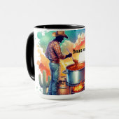 Bohnen oder keine Bohnen Chili Kochen Cowboy 1 Tasse (Vorderseite Links)
