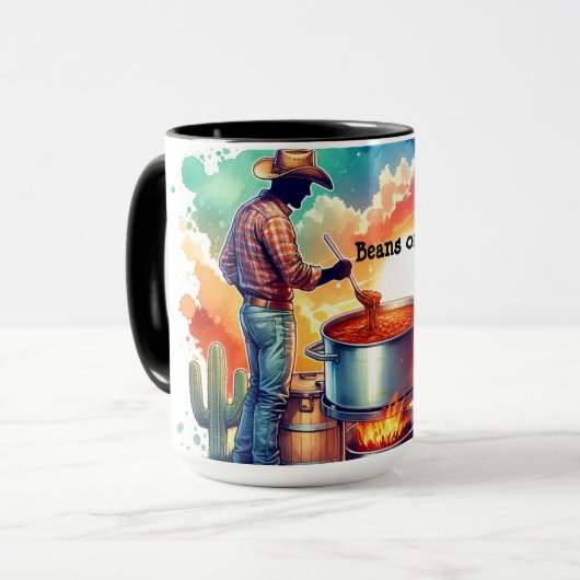 Bohnen oder keine Bohnen Chili Kochen Cowboy 1 Tasse (Vorderseite Links)