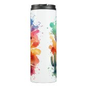 Bohnen oder keine Bohnen Chili Kochen Cowboy 1 Thermosbecher (Rückseite)