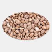 Bohnen Ovaler Aufkleber (Vorderseite)