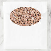 Bohnen Ovaler Aufkleber (Tasche)