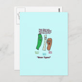 Bohnen Postkarte (Vorne/Hinten)