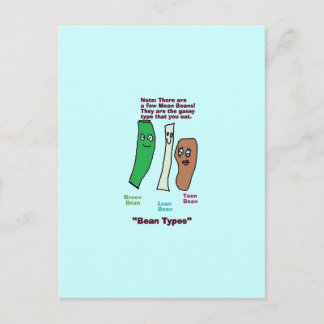 Bohnen Postkarte