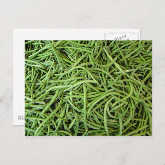 Bohnen Postkarte (Vorne/Hinten)