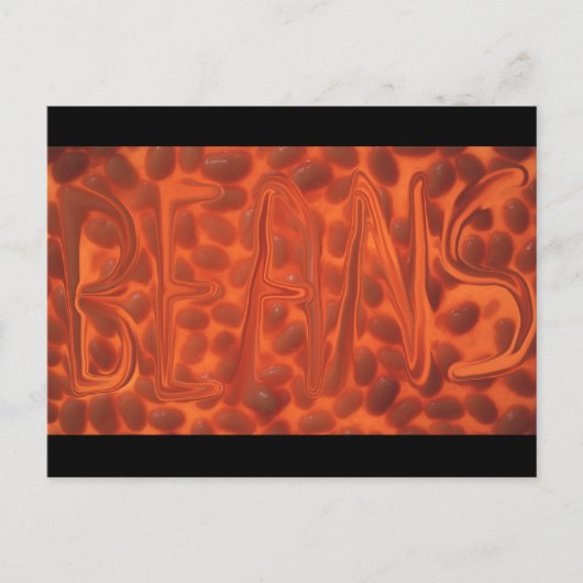 Bohnen Postkarte (Vorderseite)