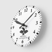 Bohnen Runde Wanduhr (Winkel)