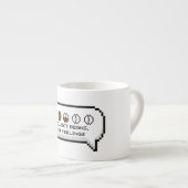 Bohnen sammeln, nicht Gefühle Espressotasse (Vorderseite Rechts)