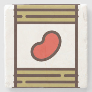 Bohnen Steinuntersetzer