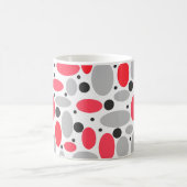 Bohnen und Erbsen rotes, weißes Muster Kaffeetasse (Mittel)