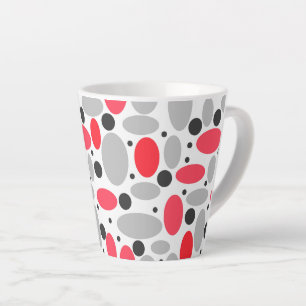 Bohnen und Erbsen rotes, weißes Muster Milchtasse