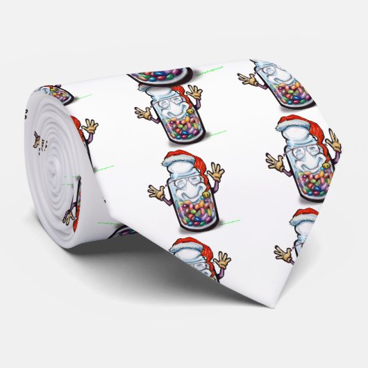 Bohnen-Zähler-Weihnachten Krawatte (Gerollt)