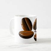 Bohnenaufflackern Kaffeetasse (Vorderseite Links)
