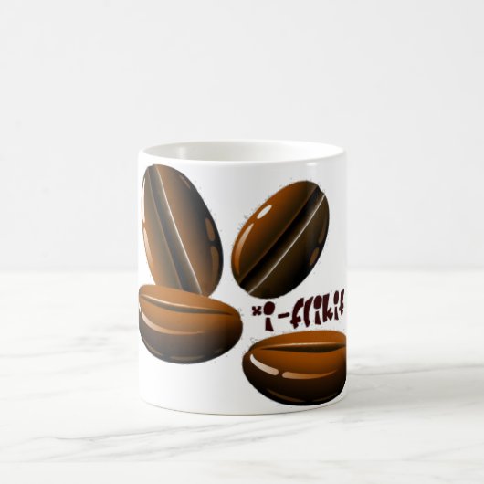 Bohnenaufflackern Kaffeetasse (Mittel)