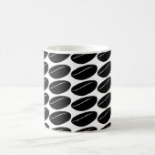 Bohnenkaffee Schwarz – Kühnes Minimalistisches Kaf Kaffeetasse (Mittel)