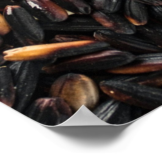 Bohnenlos, schwarz und braun poster (Ecke)