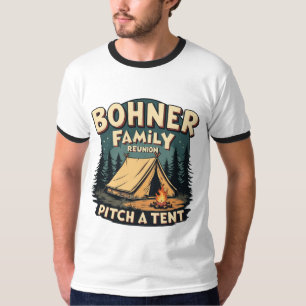 Bohner Familienzusammenkunft - Stelle eine Retro-C T-Shirt
