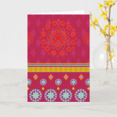 BOHO1 Mandala - Grußkarte Karte (Gelbe Blume)