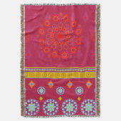BOHO1 Mandala - Werftblanket Decke (Vorderseite Vertikal)