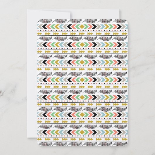 Boho 16 . Geburtstag Einladung (Rückseite)