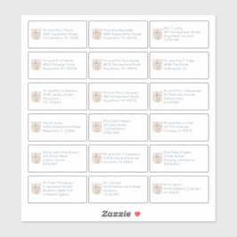 Boho 18 individuelle Name Adresse Hochzeitsgäste Aufkleber