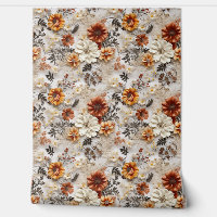 Boho 3 Herbst Wildblumen Terracotta Rosty