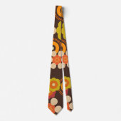 Boho 70er 60er Hippy Retro Krawatte (Vorderseite)