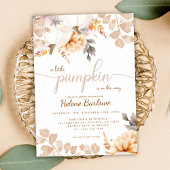 Boho A Little Pumpkin Herbst Herbstdusche Einladung
