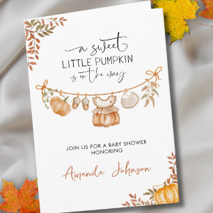 Boho A Little Pumpkin ist auf dem Weg Baby Dusche Einladung