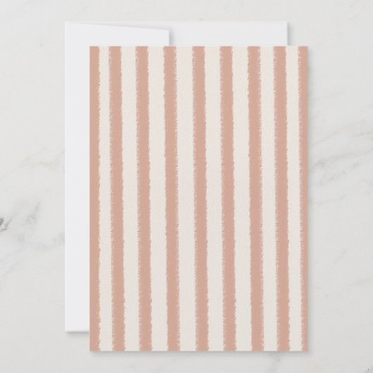 Boho A Sweet Baby ist auf dem Weg Babydusche Einladung (Rückseite)