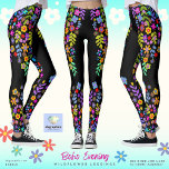 Boho Abend Wildblume Leggings<br><div class="desc">Ein charmantes boho Wildblume Design auf hochwertigen Leggings. Diese hübschen boho Wildblume-Leggings mit handgemalten, mehrfarbigen Blume sind eine fröhliche Ergänzung zu Ihrem Tag. Diese Leggings mit schwarz-bunten Blumenmuster sind ideal für einen Ausflug zum Strand oder zum Yogastudio - (dieser Artikel ist in schwarz dargestellt - aber Sie können ein Paar...</div>