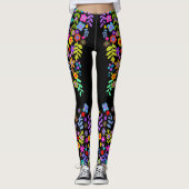 Boho Abend Wildblume Leggings (Vorderseite)