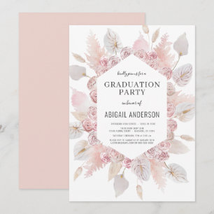Boho Abschluss Class of 2023 Party Card Einladung
