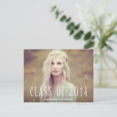 Boho | Abschluss Postkarte Einladung (Stehend Vorderseite)