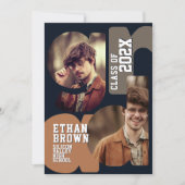 Boho-Abschlussfeier-Einladung Einladung (Vorderseite)