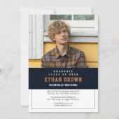 Boho-Abschlussfeier-Einladung Einladung (Rückseite)